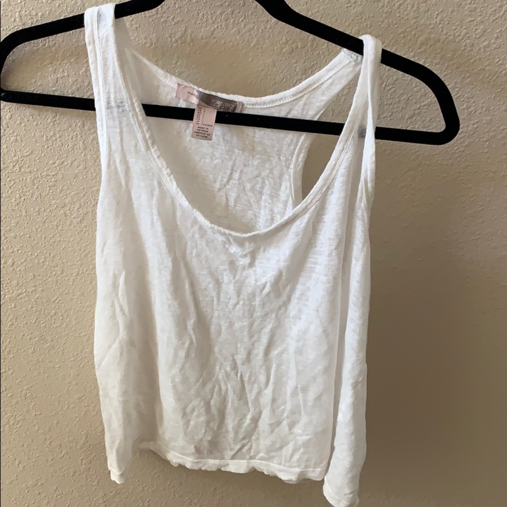 white crop top